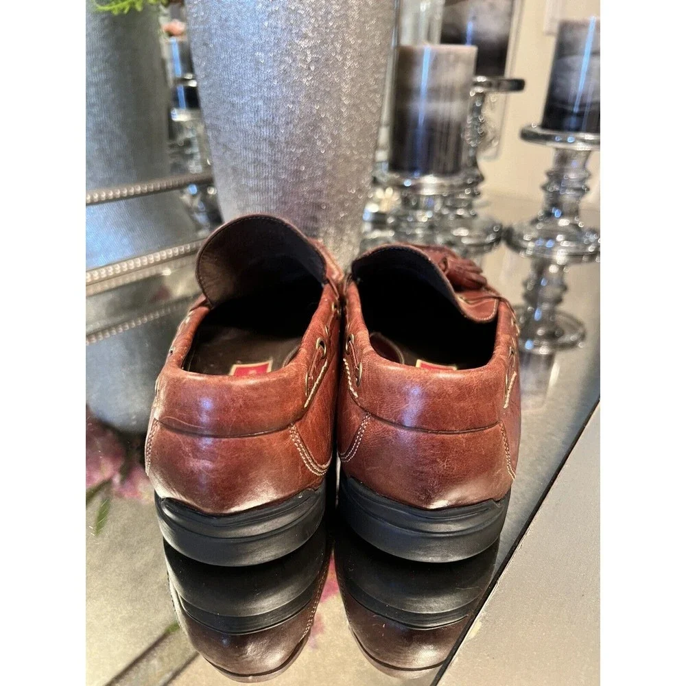 Men’s Cole Haan Genuine Leather Tassel‎ Loafer Shoes Size 8M Brown Oxford